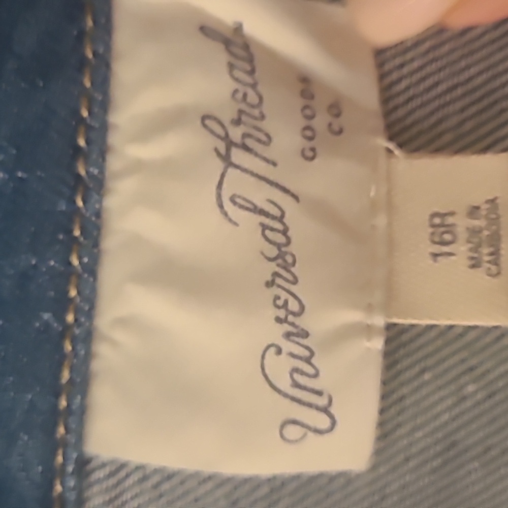 Universal Thread Women's Denim Long Maxi Dress SZ 16 - Picture 3 of 10